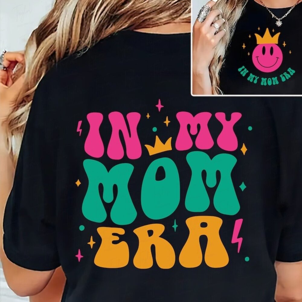 In My Mom Era Shirt, Mom Shirt, Mom Era Tee, Retro Mom Life 2sided